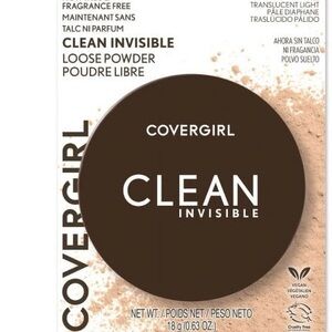 COVERGIRL  Clean Invisible, Loose Powder, 110 Translucent Light, Sealed